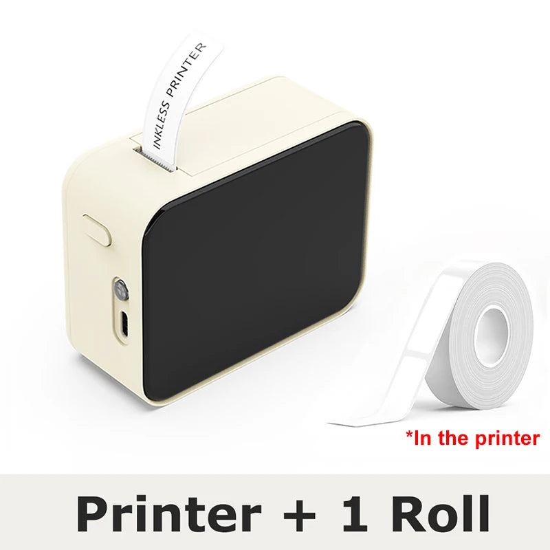 Marklife P15 Mini Bluetooth Thermal Label Maker | Inkless Thermal Label Maker Richie's White Standard Set