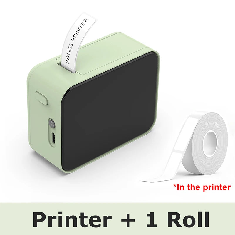 Marklife P15 Mini Bluetooth Thermal Label Maker | Inkless Thermal Label Maker Richie's Green Standard Set