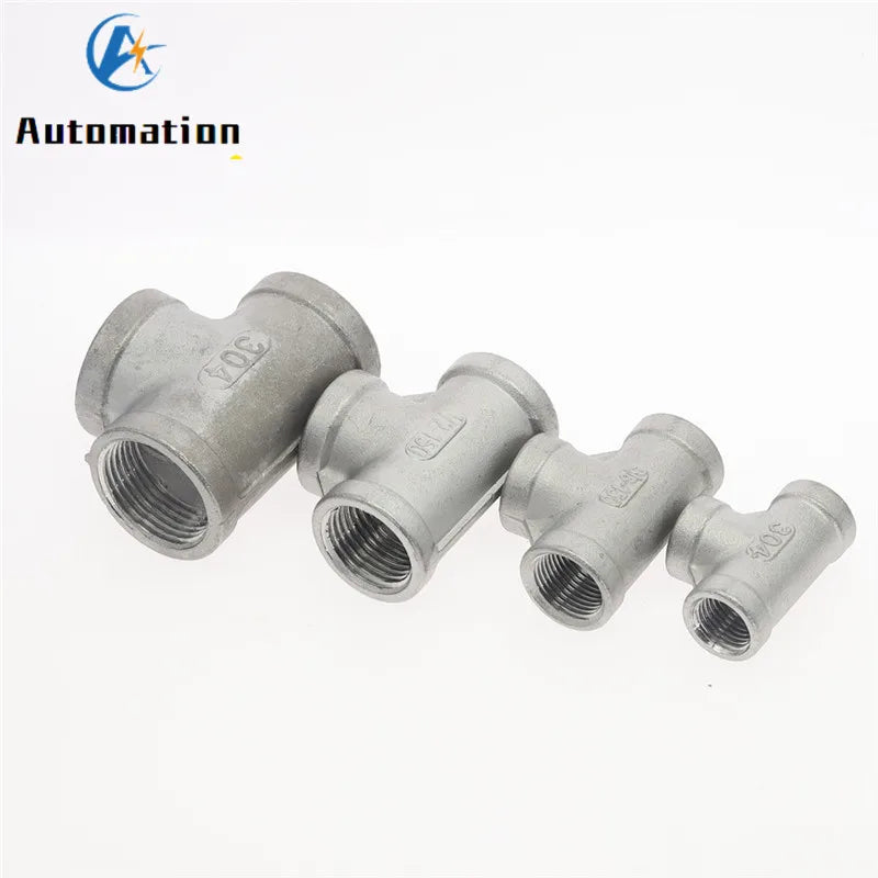 SS 304 Stainless Steel 3-Way Tee Adapter Female BSP Fitting Pipe Tee Fitting Richie's