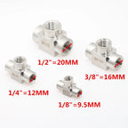 SS304 Stainless Steel Tee Pipe Fitting | BSP Female 1/8"–1/2" Tee Pipe Fitting Richie's