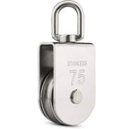 M75 Stainless Steel Swivel Pulley Block 1322 lbs Heavy Duty Hoist Swivel Pulley Block Richie's M75 800Kg China Mainland|Single-Wheel