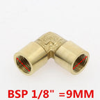 90° Brass Elbow Pipe Fitting F×F 1/8" 1/4" 3/8" 1/2" Thread Brass Pipe Fitting Richie's 01 Female x Female
