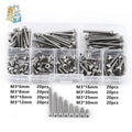 160Pcs M3 SS304 Hex Socket Cap Head Screws Assortment Set Screw Assortment Set Richie's 160pcs Mix