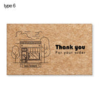 Kraft Paper Thank You Cards for Small Business – 30 Pack Thank You Cards Richie's type 6
