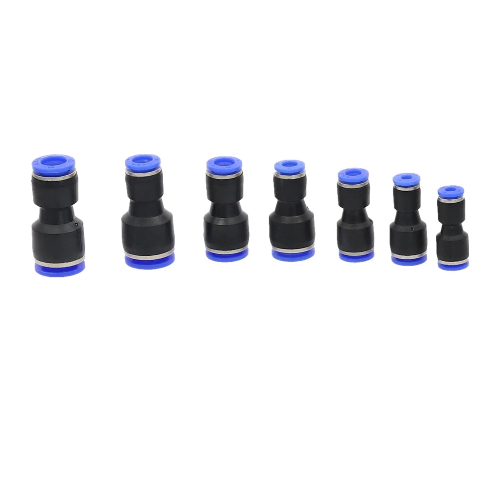 Push-In Straight Reducer Pneumatic Fitting 4mm–16mm Hose Pneumatic Hose Fitting Richie's