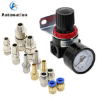 AR2000 1/4" BSP Air Compressor Pressure Regulator Valve Pneumatic Pressure Regulator Richie's