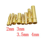 5-Pair Banana Bullet Connectors 2mm–4mm | RC Battery ESC Motor RC Bullet Connector Richie's