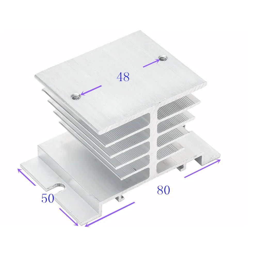 Solid State Relay SSR 10A–100A DC to AC 24-380VAC CE Certified Solid State Relay Richie's SSR-Silver Radiator