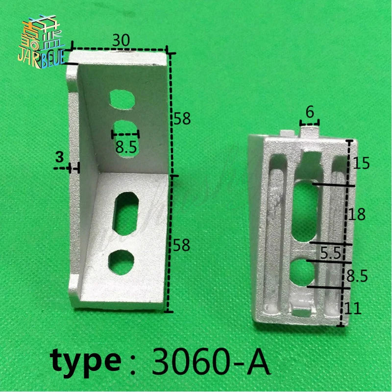JARBLUE 30x60 Corner Clamps for 3030 Aluminium Profile – 5/10Pcs Corner Profile Clamps Richie's