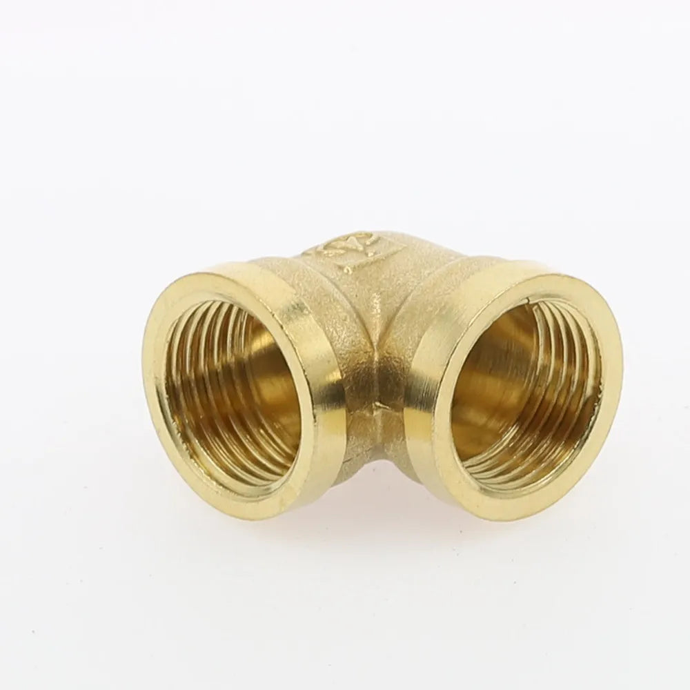 90° Brass Elbow Pipe Fitting F×F 1/8" 1/4" 3/8" 1/2" Thread Brass Pipe Fitting Richie's