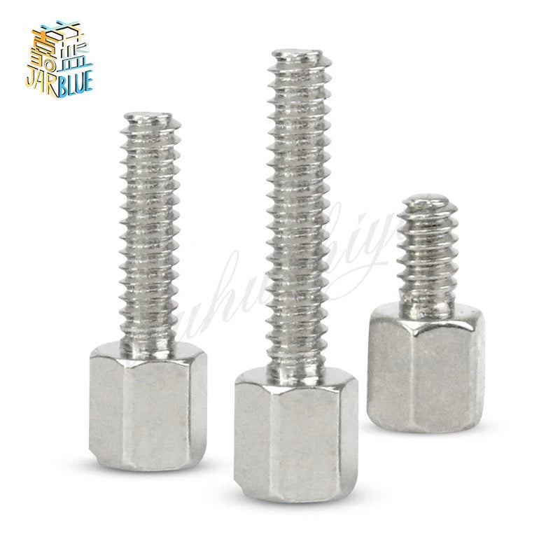 10pcs Brass Nickel-Plated #4-40 Hex Standoff Male-Female PCB Spacer PCB Hex Standoff Richie's