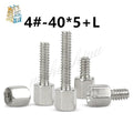 10pcs Brass Nickel-Plated #4-40 Hex Standoff Male-Female PCB Spacer PCB Hex Standoff Richie's outside thread 16mm