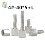 10pcs Brass Nickel-Plated #4-40 Hex Standoff Male-Female PCB Spacer PCB Hex Standoff Richie's outside thread 16mm