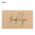 Kraft Paper Thank You Cards for Small Business – 30 Pack Thank You Cards Richie's type 3