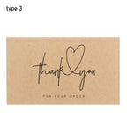 Kraft Paper Thank You Cards for Small Business – 30 Pack Thank You Cards Richie's type 3