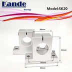 SK20 20mm Linear Shaft Support Bearings for 3D Printers – 2pcs Linear Shaft Support Richie's