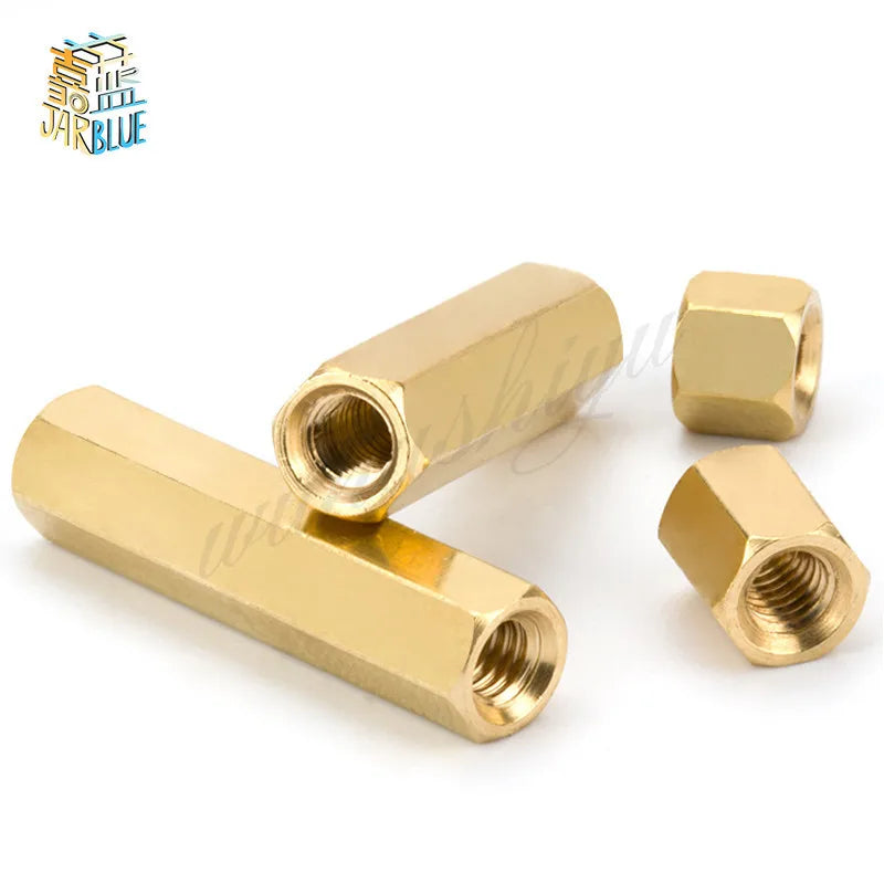 Solid Brass Hex Standoffs M2 M2.5 M3 M4 PCB Spacers 10/50pc PCB Hex Standoffs Richie's