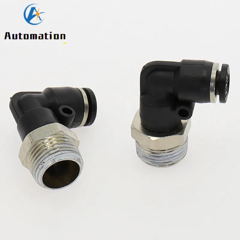 PL Elbow Pneumatic Fitting BSP Push-In Air Quick Connector Pneumatic Elbow Fitting Richie's