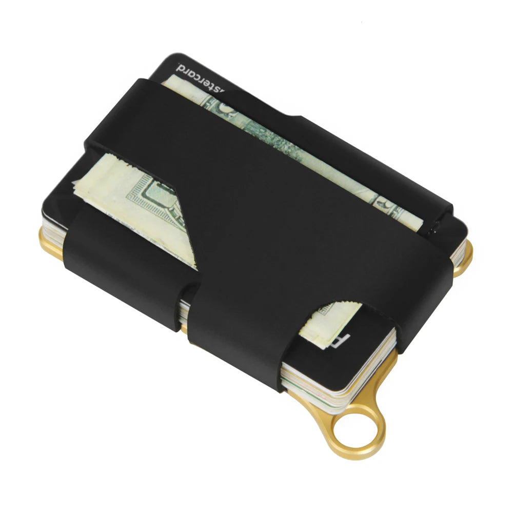 Zeeker Minimalist Tactical Front Pocket Wallet | Leather & Steel Tactical Slim Wallet Richie's