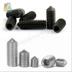DIN914 Hex Socket Grub Set Screws M2–M6 Black Cup Point Grub Set Screws Richie's