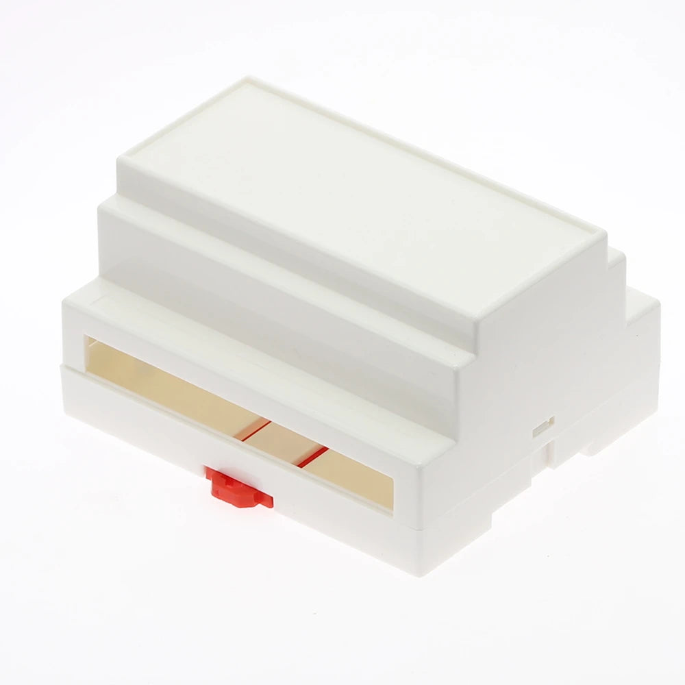 DIN Rail Junction Box Plastic Enclosure 107×87×59mm Wall Mount DIN Rail Enclosure Richie's WHITE