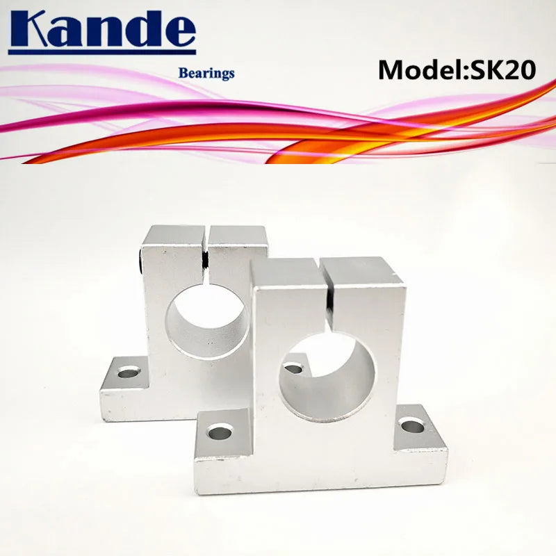 SK20 20mm Linear Shaft Support Bearings for 3D Printers – 2pcs Linear Shaft Support Richie's