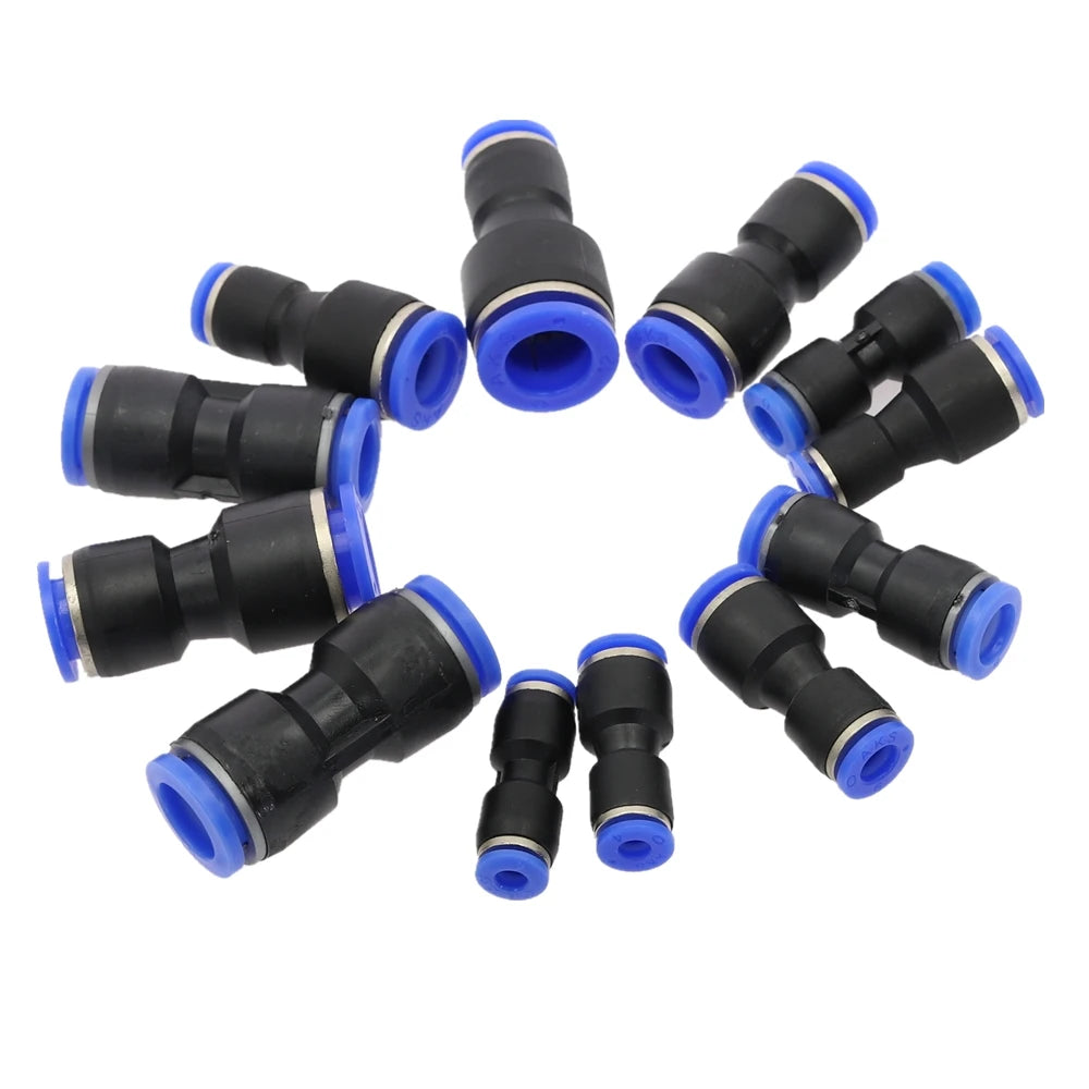 Push-In Straight Reducer Pneumatic Fitting 4mm–16mm Hose Pneumatic Hose Fitting Richie's