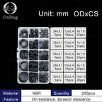 NBR Nitrile O-Ring Assortment Kit – Oil & Water Resistant Gaskets O-Ring Gasket Kit Richie's