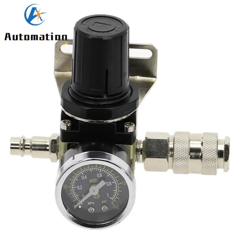 AR2000-02 G1/4" Pneumatic Pressure Regulator with EU Fittings Pneumatic Pressure Regulator Richie's