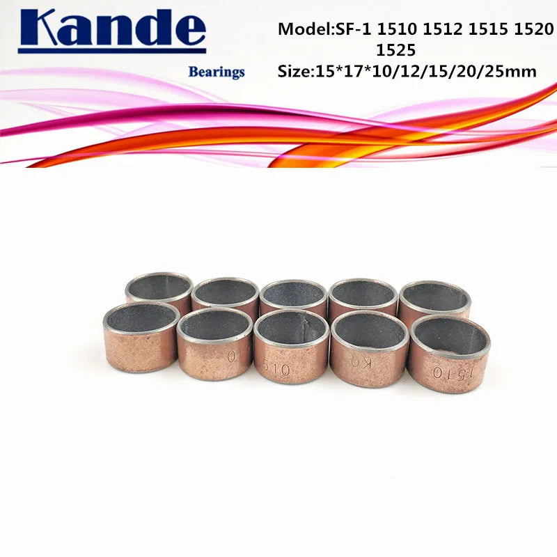 SF-1 Self Lubricating Sleeve Bearing Bushing 15x17mm – 5 Sizes Sleeve Bearing Bushing Richie's SF-1 1515 15x17x15mm 4pcs