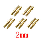 5-Pair Banana Bullet Connectors 2mm–4mm | RC Battery ESC Motor RC Bullet Connector Richie's 2mm 5Pair