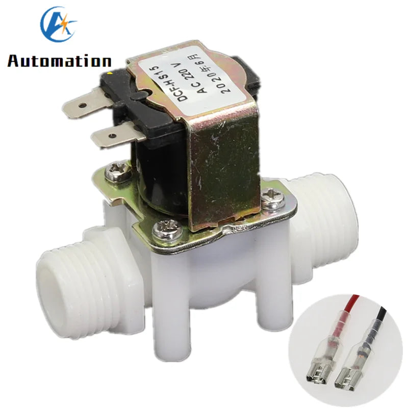 12V 24V G1/2" Plastic Solenoid Water Valve NC/NO Irrigation Solenoid Water Valve Richie's Normally Closed 12V Non-pressure Type