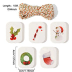 48/50pcs Kraft Paper Christmas Gift Tags with String Kraft Gift Tags Richie's