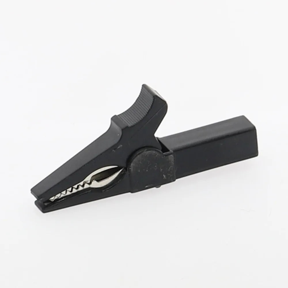 55mm HV Alligator Clip for 4mm Banana Plug Multimeter Probes Test Clip Accessory Richie's black