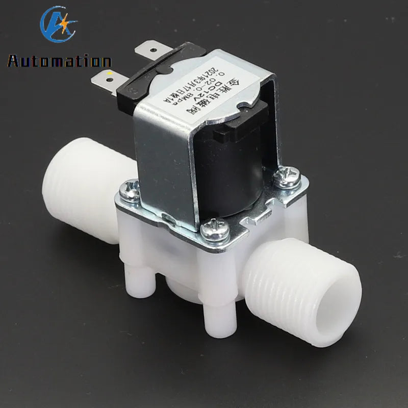1/2" Plastic Solenoid Water Valve 12V 24V 220V NC/NO G1/2" Solenoid Water Valve Richie's