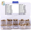 M2 M2.5 M3 Brass Knurl Insert Nuts Kit 200/500pcs + Storage Box Brass Insert Nuts Richie's 200pcs Mix