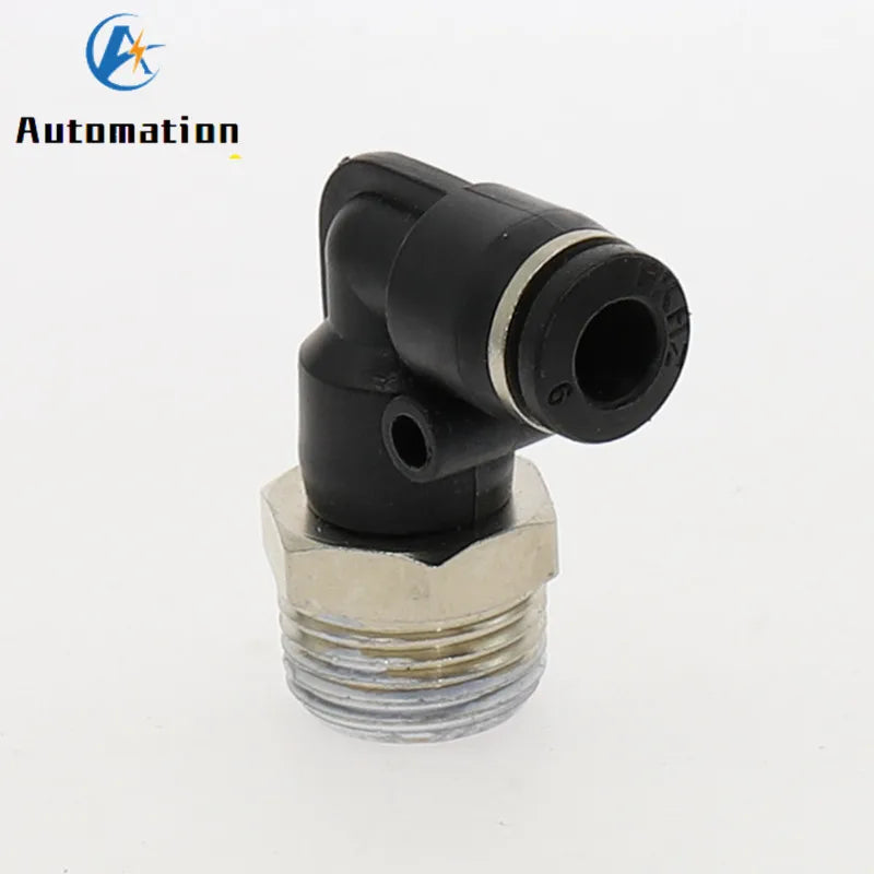 PL Elbow Pneumatic Fitting BSP Push-In Air Quick Connector Pneumatic Elbow Fitting Richie's