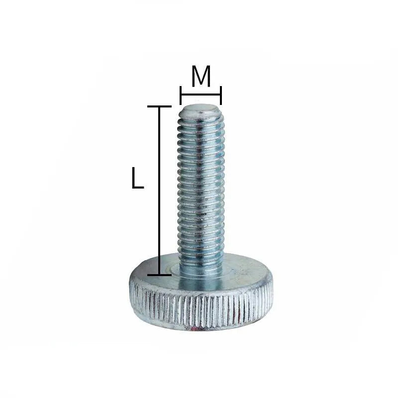 M3–M10 Knurled Thumb Screws DIN653 Flat Head Toolless Adjust Thumb Screws Richie's 5pcs M4 20mm