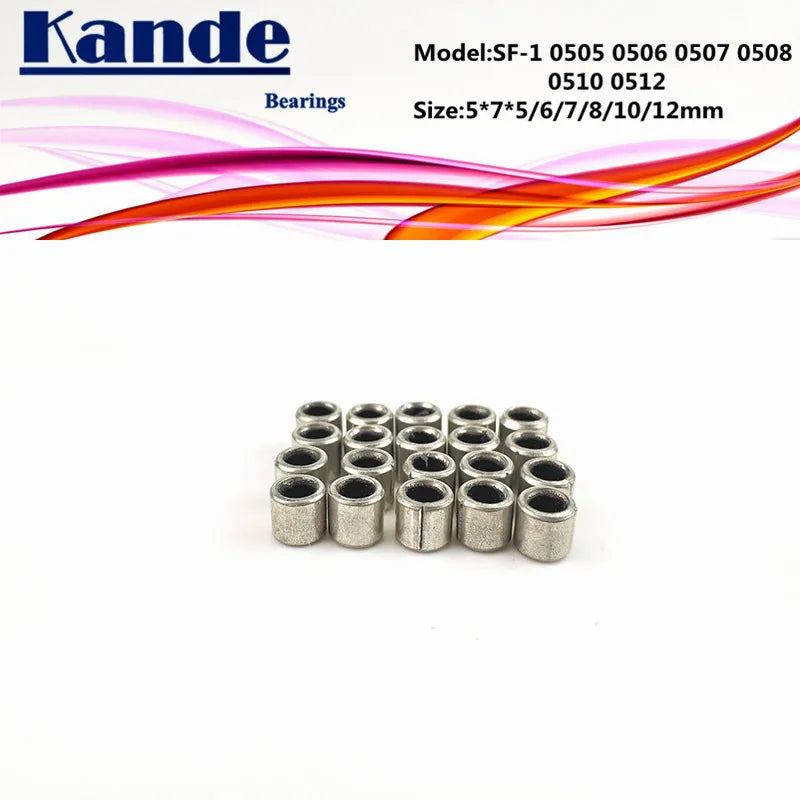 SF-1 Self Lubricating Sleeve Bearings 5×7mm – 6 Sizes Sleeve Bearing Bushing Richie's