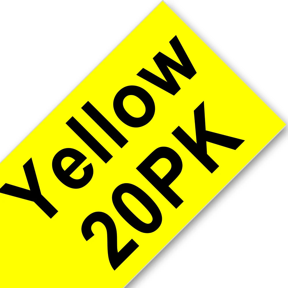 HSe-231 Heat Shrink Tube Label Tape 12mm – Brother P-touch Heat Shrink Label Tape Richie's 20PK Black on Yellow 6mm