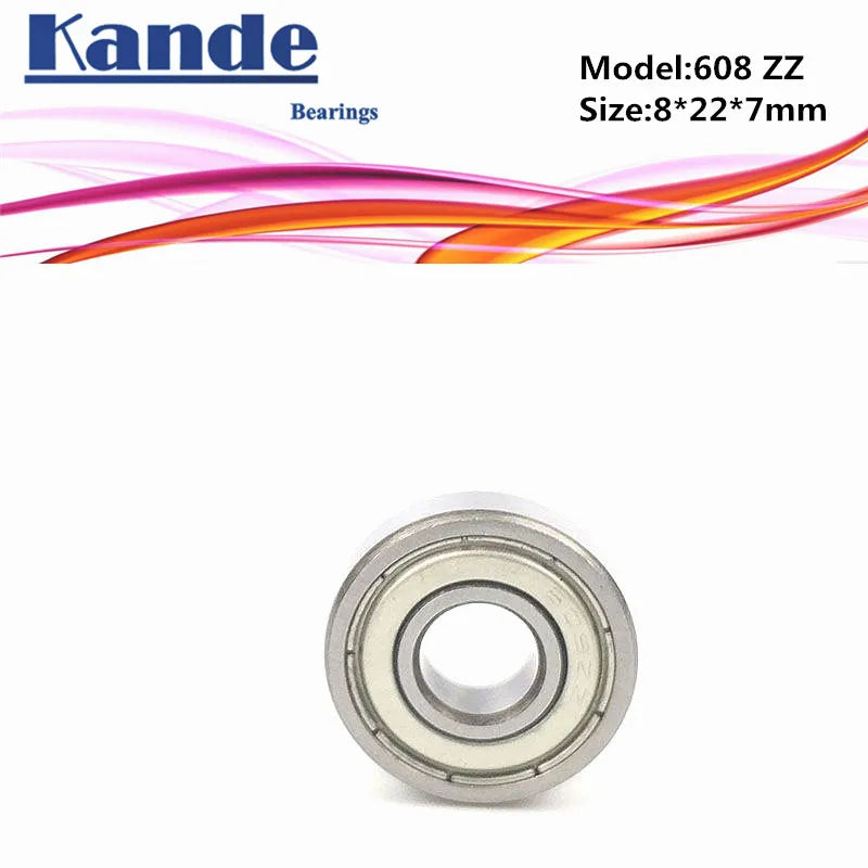 10PCS 608ZZ Miniature Ball Bearings 8x22x7mm ABEC-1/3/5 Miniature Ball Bearings Richie's