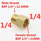Brass BSP Male to Female Pipe Adapter 1/8"–3/4" Fitting Brass Pipe Fitting Richie's 02 M x 02 F