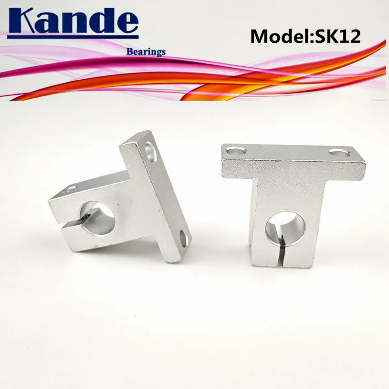 SK12 12mm Linear Shaft Support 4pcs – Kande Bearings 3D Printer Linear Shaft Support Richie's