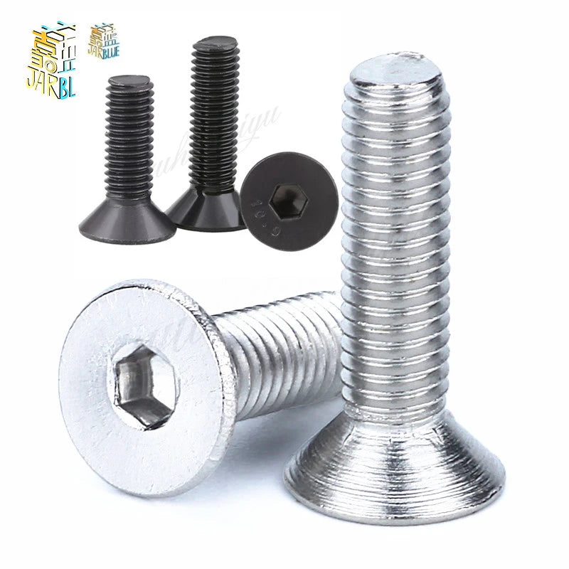 M2–M8 Black Stainless Steel Hex Socket Countersunk Screws | JARBLUE Hex Socket Screws Richie's