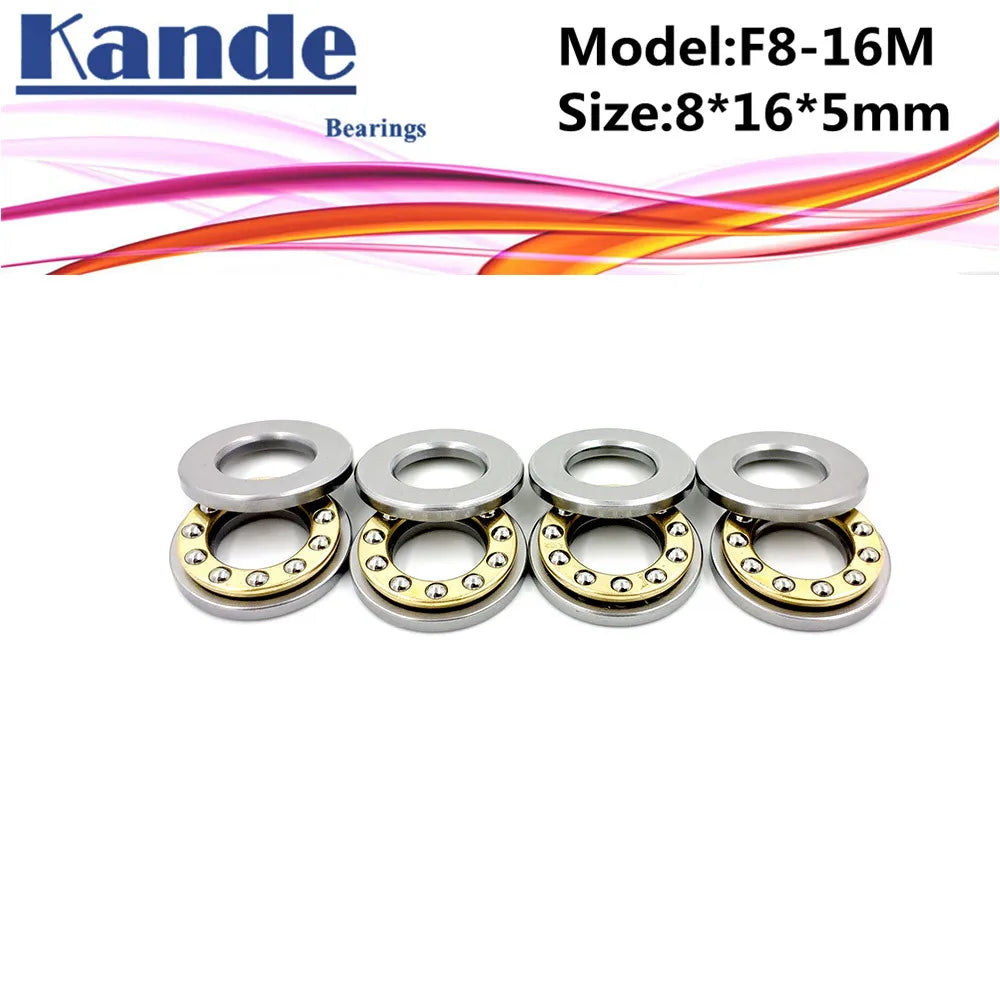 4pcs Miniature Axial Thrust Bearings F3-8 to F8-16M for 3D Printers Axial Thrust Bearing Richie's F10-18M 4Pcs