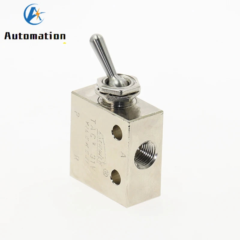 TAC2-31V 2-Position 3-Way Pneumatic Air Valve 1/8" PT Thread Pneumatic Air Valve Richie's