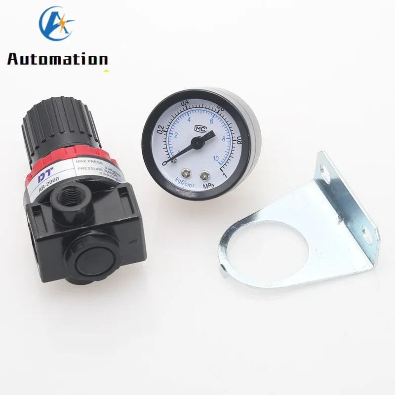 AR2000 1/4" BSP Air Compressor Pressure Regulator Valve Pneumatic Pressure Regulator Richie's