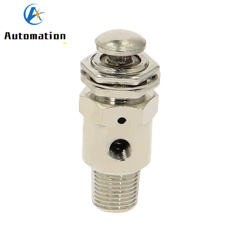 TAC2-3P Pneumatic 3-Way N/C Valve M5 Self-Reset Push Button Pneumatic Control Valve Richie's
