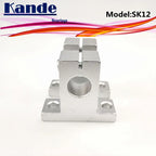SK12 12mm Linear Shaft Support 4pcs – Kande Bearings 3D Printer Linear Shaft Support Richie's