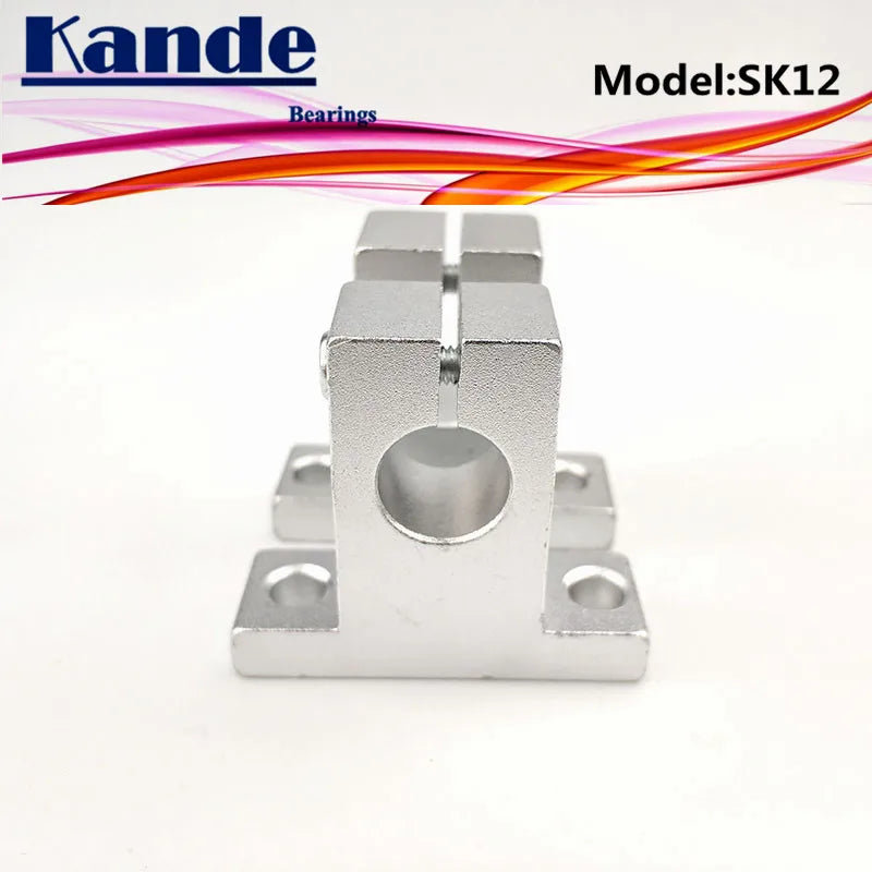 SK12 12mm Linear Shaft Support 4pcs – Kande Bearings 3D Printer Linear Shaft Support Richie's